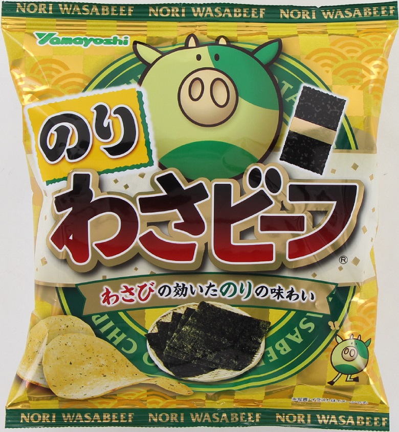 山芳製菓 ポテトチップス　のりわさビーフ
